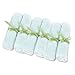 Brooklyn Bamboo Organic Bamboo Baby Washcloths (Pack of 6) Premium Quality Extra Soft & Highly Absorbent Face Towels (10 x 10 Inches Reusable Wipes) - Perfect Cloth for Sensitive Skin of all Age, Blue