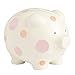 Beginnings by Enesco Big Polka Dot Piggy Bank, 7 inches, Pink
