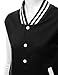 Mojessy Women's Slim Fit Baseball Varsity Bomber Jacket Coat Outwear