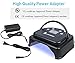 Professional Nail Lamp for Gel Nail.Lumcrissy UV LED Nail Dryer,Nail Lights for Gel Nails Polish,32PCS Premium Light Beads with Metal Cover(Not Cordless,Needed Plug in)