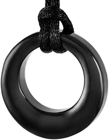 Circle of Life Cremation Jewelry Stainless Steel Memorial Urn Keepsake Necklace