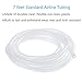 Pawfly 7 Feet Airline Tubing Standard Aquarium Air Pump Accessories with Air Stones, Check Valves, Suction Cups and Connectors