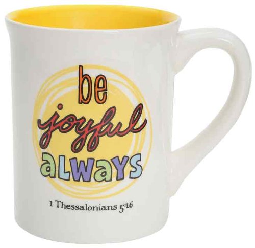 Enesco 4029333 Mug Be Joyful Mug, 4-1/2-Inch