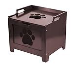 Paw Decor Walnut Wooden Toy Box