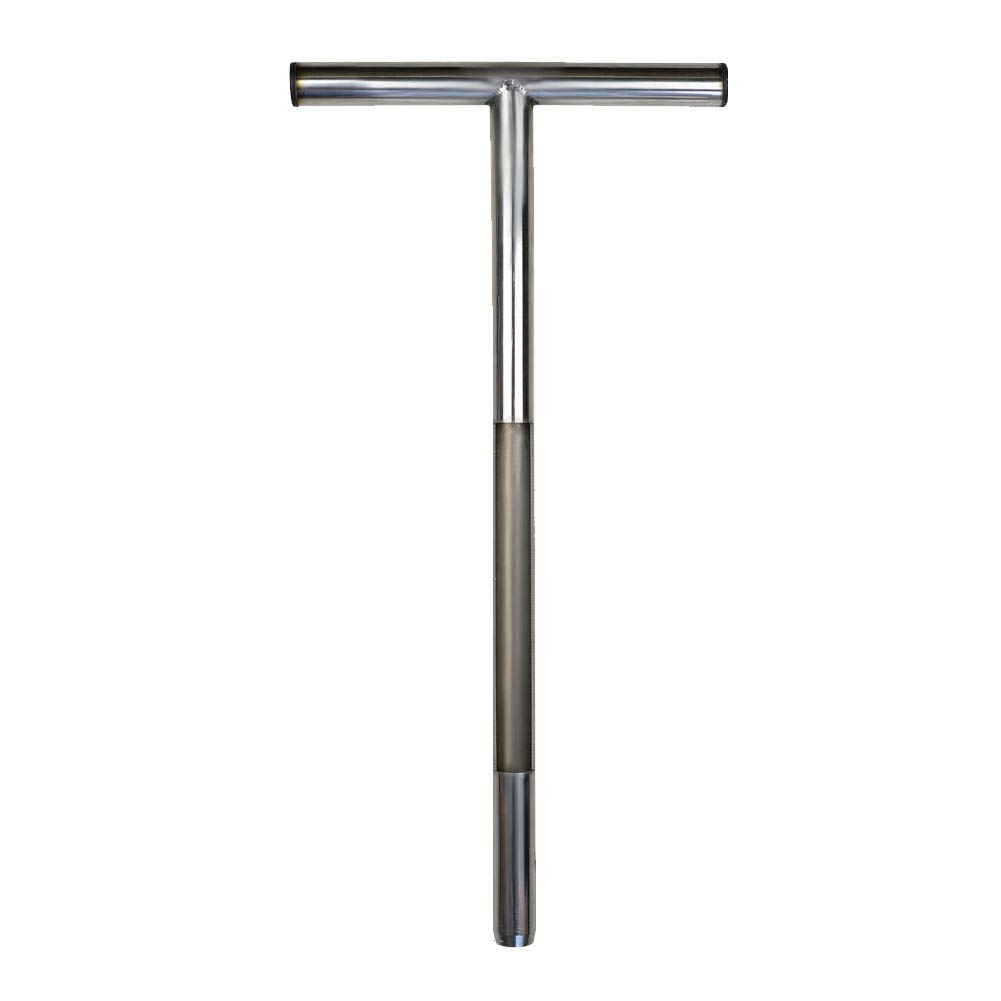 Soil Sampler Probe, soil sampler Stainless Steel Tubular T-Style Handle 25x52cm/9.84x20.47in