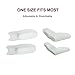 Yitoes Toe Separators, Bunionette Pads-4 Tailor's Bunion Corrector Spacers-Pain Relief for Little Toes (White)