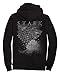 Game of Thrones HBO's Stark Winter is Coming Mens Black Zip-up Hoodie L