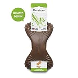 Benebone Dental Dog Chew Toy for Aggressive Chewers, Long Lasting, Made in USA, Medium, Real Peanut Flavor