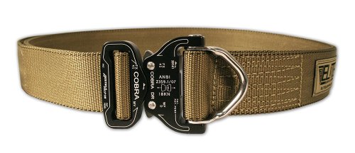 Elite Survival Systems Cobra Rigger's Belt with D Ring Buckle (Coyote Tan, Small)