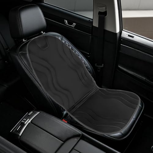 DgiqLeite Car Seat Cushions with Full Back Comfortable Universal Seat Cover for Cars Pickup SUV Van(Black/1 Pack)