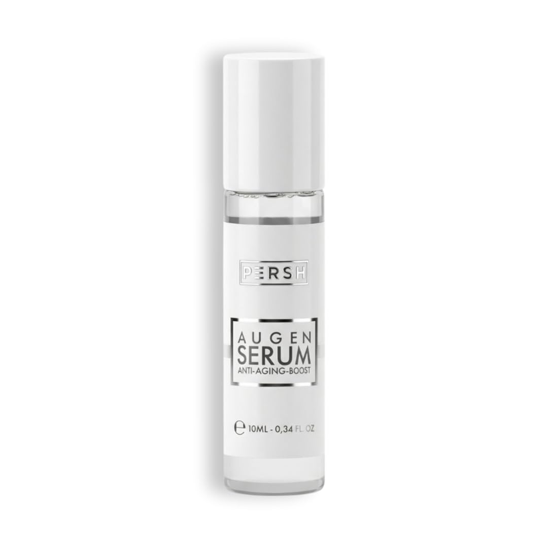 PERSH Eye Serum with Roll-On Applicator - Anti-Ageing Boost | With Hyaluronic Acid, Niacinamide and Spilanthol | Vegan, Cruelty Free