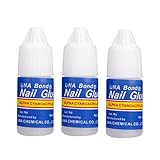 Nails Decoration Tools,TOOPOOT 3PC Nail Glue Use for Rhinestones Nail Stickers False Tips