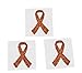 12 Orange Ribbon Awareness Tattoo Stickers KIDNEY, LEUKEMIA, MULTIPLE SCLEROSIS