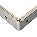 Alise 4mm-Thick Stainless Steel Brackets Floating Shelves Heavy Duty Shelf Bracket Corner Brace Support Wall Hanging 200mmX138mm,Brushed Nickel 2 Pcs