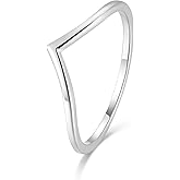 SHINYSO 925 Sterling Silver Rings for Women Thin Stacking Wedding Band Rings High Polish Plain Dome Rings Comfort Fit Size 4-10