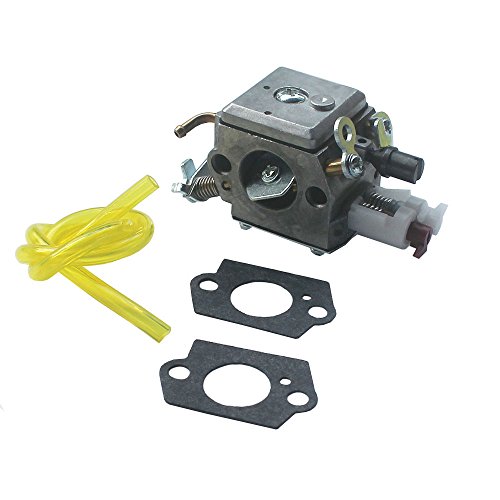 KIPA Carburetor For HUSQVARNA Chainsaw 357 357XP 359XP 359 ZAMA C3-EL42 505203001 With Mounting Gaskets Fuel Filter Fuel Line