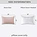 Home Brilliant Lined Linen Burlap Rectangular Accent Throw Pillow Covers Cushion Cover for Couch Bedroom, 12x20 inches, Set of 2, Light Linen