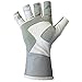 Glacier Glove Islamorada 50+ Sun Protection Durable Lightweight Breathable Quick-Dry Fingerless Outdoor Fishing Sun Glove, Light Gray, X-Large