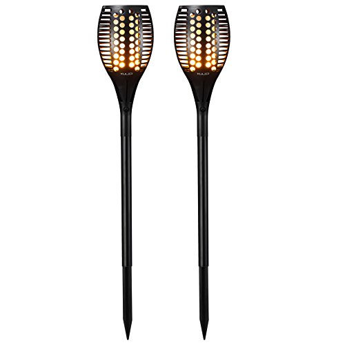 Solar Light, Path Torches Dancing Flame Lighting 96 LED Dusk to Dawn Flickering Tiki Torches Outdoor Waterproof garden decorations Kuled K55 2pack