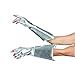 Dreamgirl Womens Silver Gloves, Space Alien Costume Accessory, Medieval Galaxy Gloves Halloween Costume Accessory - Standard