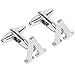 BodyJ4You Initial Cufflinks for Men Personalized Alphabet Letter Business Cuff-Link