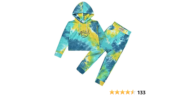 Girls Tie Dye Sweatsuit Set Symphony 