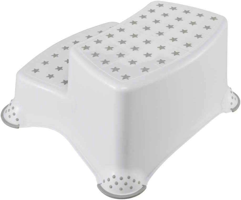 keeeper Stars Step Stool, Two-Tier, For 18 months to 10-years, Anti-Slip Design, Igor, White, White Stars, Single article - Image 3