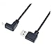 Zepthus 90 Degree Angle USB-C to USB 3.0 Cable 3.3 feet 1M Fast Charging Data Cable For Chromebook Pixel 2015，Nexus 5X, GoPro Hero 5, Apple MacBook, Nintendo Switch
