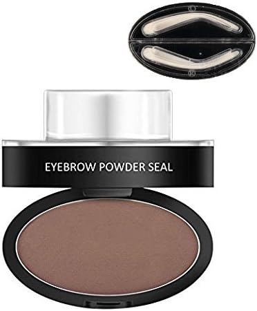 Hot Eyebrow Powder! Mjun Brow Stamp Powder Waterproof Natural Perfect Enhancer Eyebrow Eyebrows Enhancer (Structured Arched Shapes, dark brown)