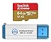 SanDisk 64GB Memory Card Extreme Works with Gopro Hero 7 Black, Silver, Hero7 White UHS-1 U3 A2 Micro SDXC Bundle with (1) Everything But Stromboli 3.0 Micro/SD Card Reader