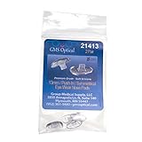 GMS Optical® Soft Silicone Symmetrical Shape Eyeglass Nose Pads (13mm Push-in, 2 Pair)