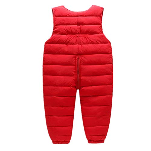 Mangka Toddler Snowsuits Baby Girls Boys Winter Snow Pants (Black,4T)