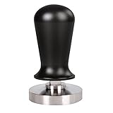 Calibrated Coffee Tamper 58 mm with Stainless Steel Flat Base with Aluminum Handle