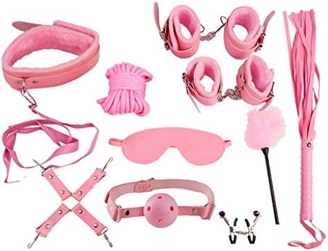 Mingteng Adult Supplies Fun 10 Sets Of Fun Toys Couple Sex And Boudoir Fun (Color : Plush pink)