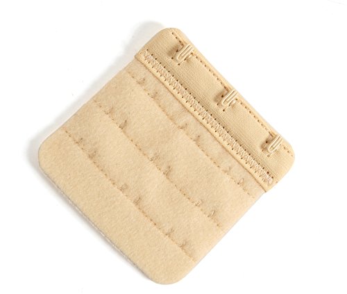 Bra Extender 3 Hook Women Bra Straps Extenders Pack of 3 Soft Comfortable, 2.4" x 2.3"