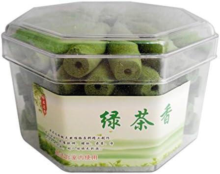 70pcs/box Bullet Backflow Incense Cones All kinds of flowers Hollow Buddhism (C: Green Tea)