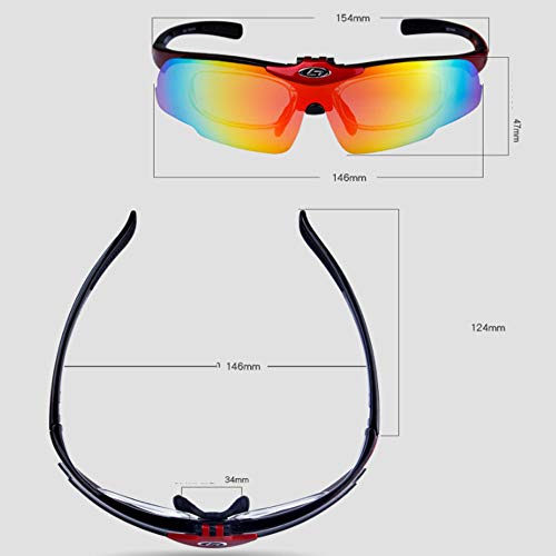 TWFY Fahrradbrillen Radfahren Laufen Sport-Sonnenbrille polarisierte Sport-Sonnenbrille Superlight-Rahmen-Design for… – Bild 4