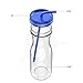 Simple HH Tritan BPA-Free Water Bottle with Straw 33oz Dishwasher-Safe Drinking Tumbler | Extra Wide Mouth w/Easy Twist Lid (Sapphire)
