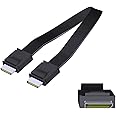 ADTLink Oculink SFF-8611 Male to SFF-8611 Male SSD Data Active Cable Gen4 64G/BPS(F9934-50cm)