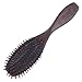 Breezelike Wood Hair Brush - Wooden Professional Detangling Massage Brush Handmade with Natural Ebony