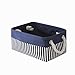 TcaFmac Storage Bins for Organization - Samll Fabric Storage Basket for Shelves with Handles, Collapsible Baskets for Organizing for Closet Laundry Bathroom (White & Navy16x12x8 inch)