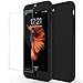 sxxissky iPhone 7 Plus Case, Ultra-Thin Full Body Coverage Hard Hybrid Plastic with [Tempered Glass Screen Protector] Protective Case Cover and Skin for Apple iPhone 7 Plus 5.5Inch-2016(Black)