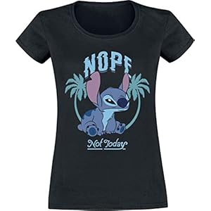 Lilo & Stitch Nope Not Today T-shirt zwart Animatie, Disney, Duurzaamheid, Fan merch, Film, TV-series