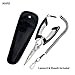 Booms Fishing H01 Small Fishing Pliers Scissors Braid Cutters Lightweight Stainless Steel Fishing Tools Split Ring Pliers Hook Remover - Black