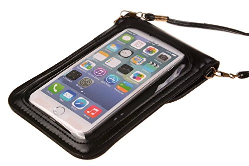 MiCoolker Chrysanthemum Premium Universal PU Leather Womens Girls Small Shoulder Bag Messenger Travel Purse Cute Crossbody Bags Mobile Phone bag Case Pouch for Apple iphone 7 7S Plus 6 6s Plus 5.5'' - Thumbnail 3