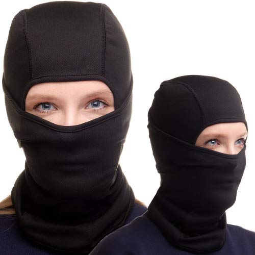 EVELIVE Balaclava Ski Mask - Black Face Mask for Ski and Snowboard - For Women and Men