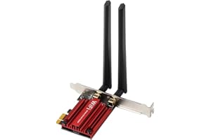 KUIOPYY 1800Mbps WiFi 6 MT7921 PCI Express Wireless Adapter Bluetooth 5.2 Dual Band 802.11AX/AC Wi-Fi Network Card 10 11 Easy