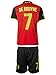 NEW! - Belgium UEFA Euro 2016 #7 De Bruyne Home Soccer Kids Jersey & Shorts - Youth Sizes