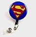 Superhero Superman Mylar - Nurse Badge Reel - Retractable ID Badge Holder - Nurse Badge - Badge Clip - Badge Reels - Pediatric - RN - Name Badge Holder