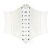 Hanerdun Lace-up Corset Elastic Retro Cinch Belt Waist Belt Four Sizes